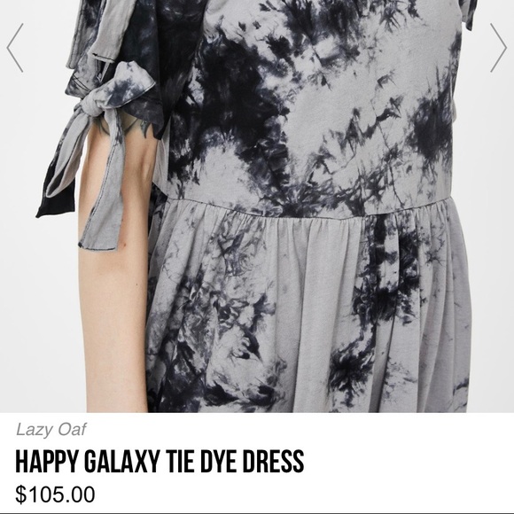 NWT Lazy Oaf Happy Galaxy Tie Dye Dress size S - Picture 5 of 5